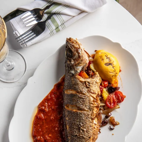 Fried fish plate