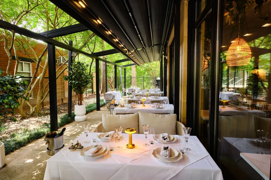 Outdoor patio dining