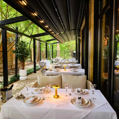 Outdoor patio dining